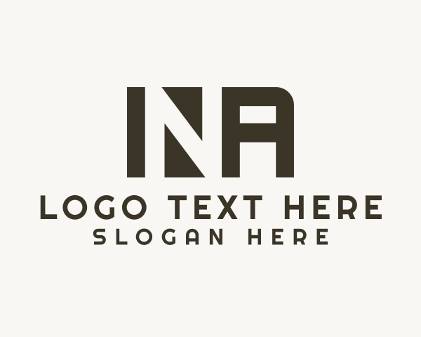 Letter Na logo example 2