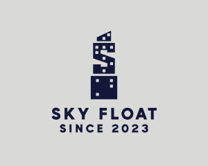 Skyscraper Letter S logo design