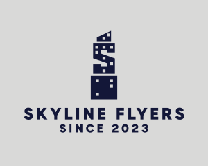 Skyscraper Letter S logo design