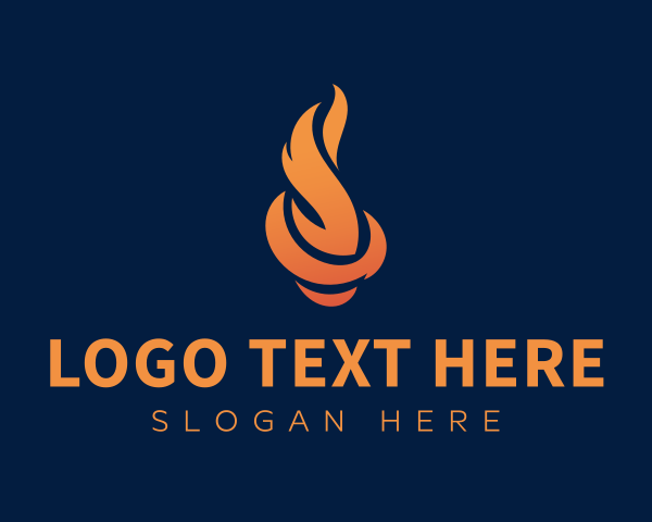 Burning logo example 3