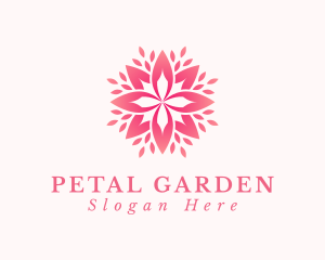 Pink Flower Petals logo design