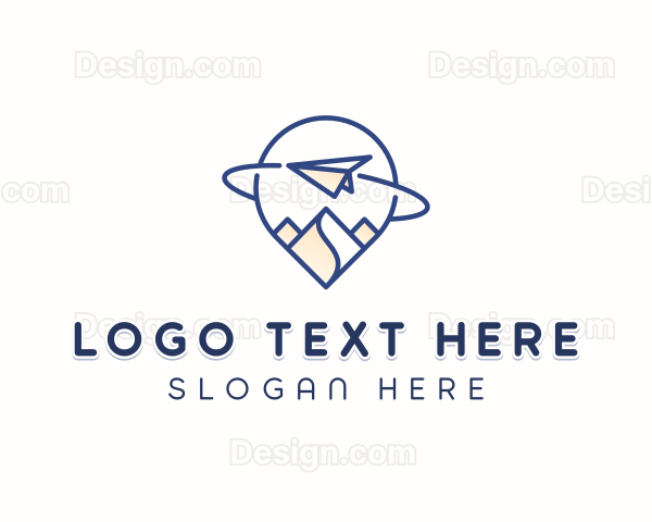 Logistics Plane Shipping Logo