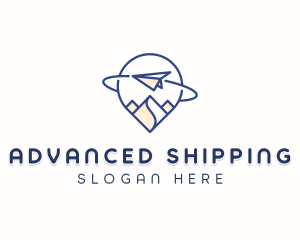 Logistics Plane Shipping logo