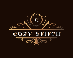 Tailor Stitch Needle logo design