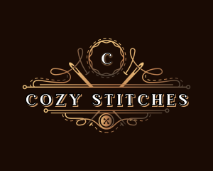 Tailor Stitch Needle logo design