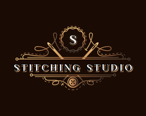 Tailor Stitch Needle logo design