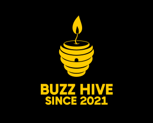 Gold Beehive Candle logo