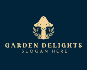 Herbal Fungus Mushroom logo design