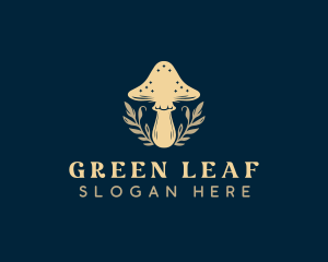 Herbal Fungus Mushroom logo design