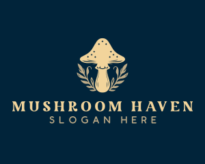 Herbal Fungus Mushroom logo design