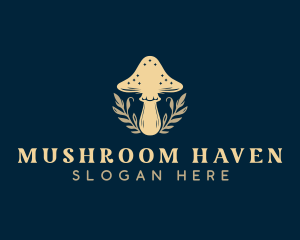 Herbal Fungus Mushroom logo