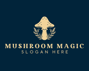 Herbal Fungus Mushroom logo design