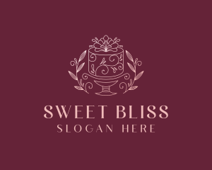 Wedding Cake Dessert logo design