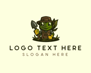 Frog Landscaping Shovel logo