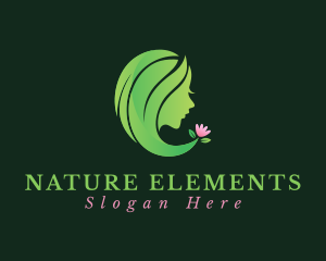 Natural Woman Hair logo design