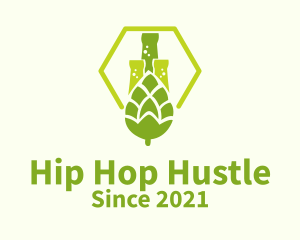 Hops Beer Science logo design