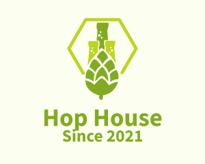 Hops Beer Science logo design