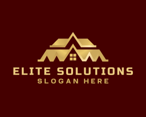 Luxury House Roof Real Estate Logo