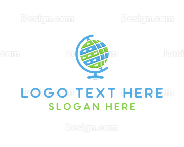 Digital Tech Globe Logo
