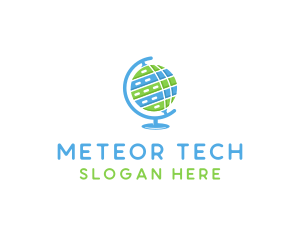 Digital Tech Globe logo design