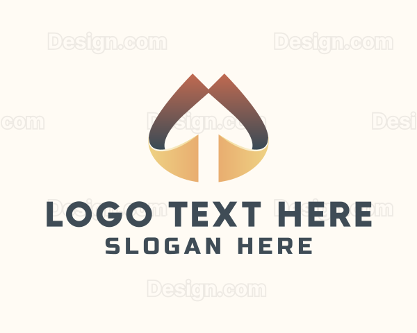 Elegant  Arrow Ribbon Logo