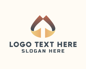 Elegant  Arrow Ribbon logo