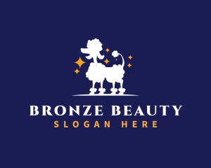 Pet Poodle Grooming logo design