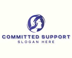 Support Hands Human logo design