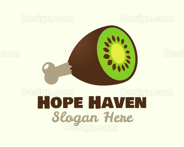 Kiwi Ham Meat Logo