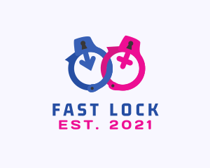 Adult Gender Handcuffs logo design