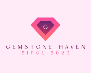 Diamond Gem Jewel Letter logo