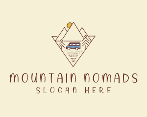 Mountain Trailer Van  logo design