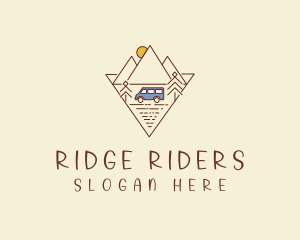 Mountain Trailer Van  logo design