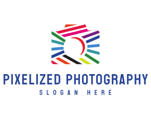 Abstract Stylish Camera logo design