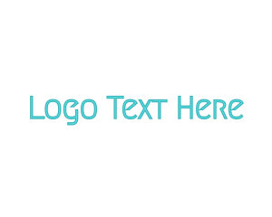Font - Blue Thin Wordmark logo design