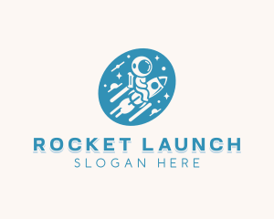 Rocket Astronaut Career logo design