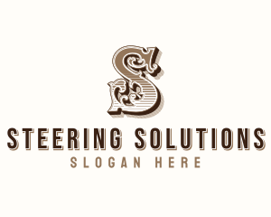 Antique Western Typography logo design