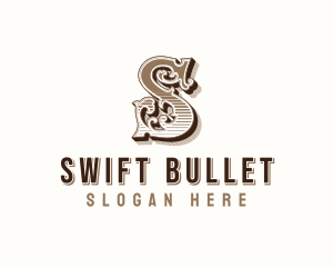 Antique Western Typography logo design