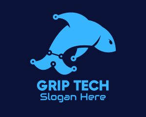 Blue Dolphin Tech logo design