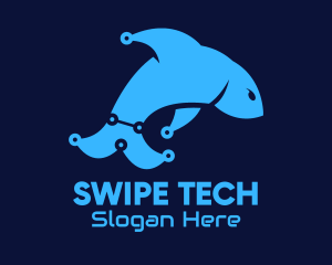 Blue Dolphin Tech logo design