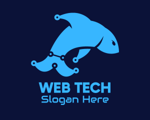 Blue Dolphin Tech logo design