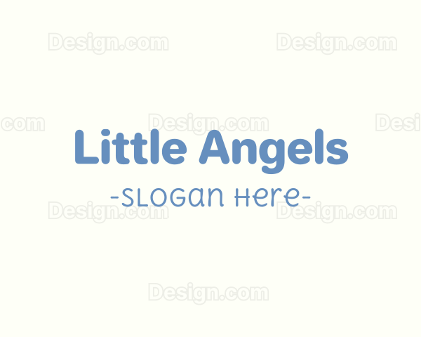 Baby Boy Text Font Logo