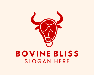 Bull Horns Steakhouse logo design