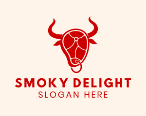 Bull Horns Steakhouse logo design