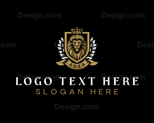 Premium Lion Crest Logo