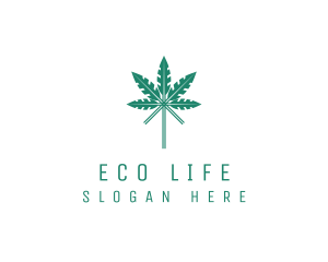 Organic Herbal Leaf logo design