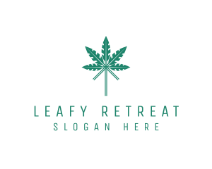 Organic Herbal Leaf logo design