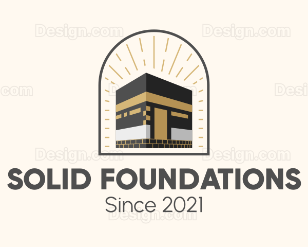 Kaaba Muslim Mosque Logo