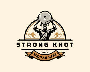 Strong Atlas Man logo design