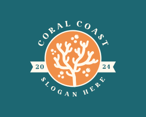 Ocean Coral Reef logo design